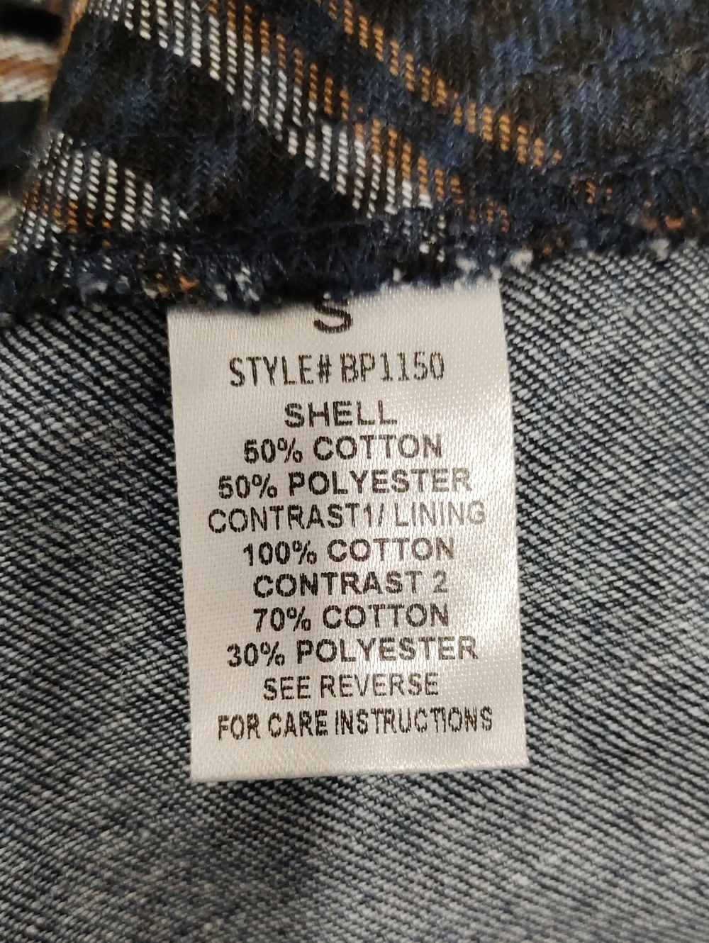 Boho Patchwork Plaid Assymetrical Denim Skirt - Blue - Picture 9 of 10
